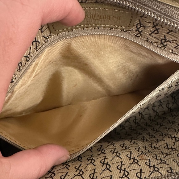 Yves Saint Laurent Black and Tan Clutch - Picture 9 of 13